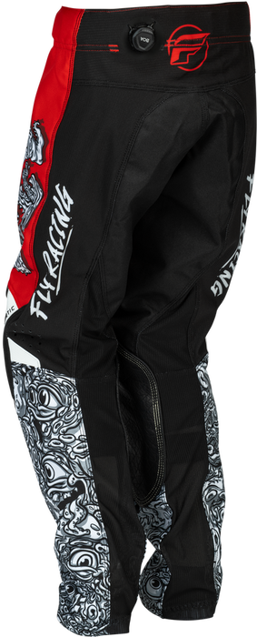FLY RACING KINETIC MUTANT YOUTH PANTS 2026 in Red/White/Black