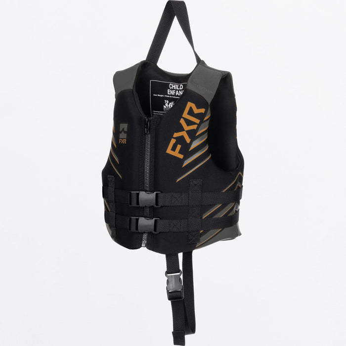 FXR PODIUM CHILD LIFE JACKET 2025 in Black/Copper