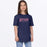 FXR YOUTH VICTORY PREMIUM T-SHIRT in Navy/Dusty Rose