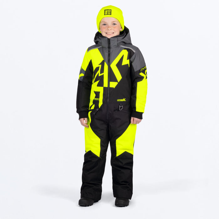 FXR CHILD COLD CROSS CX MONOSUIT 2025 - Black/HiVis