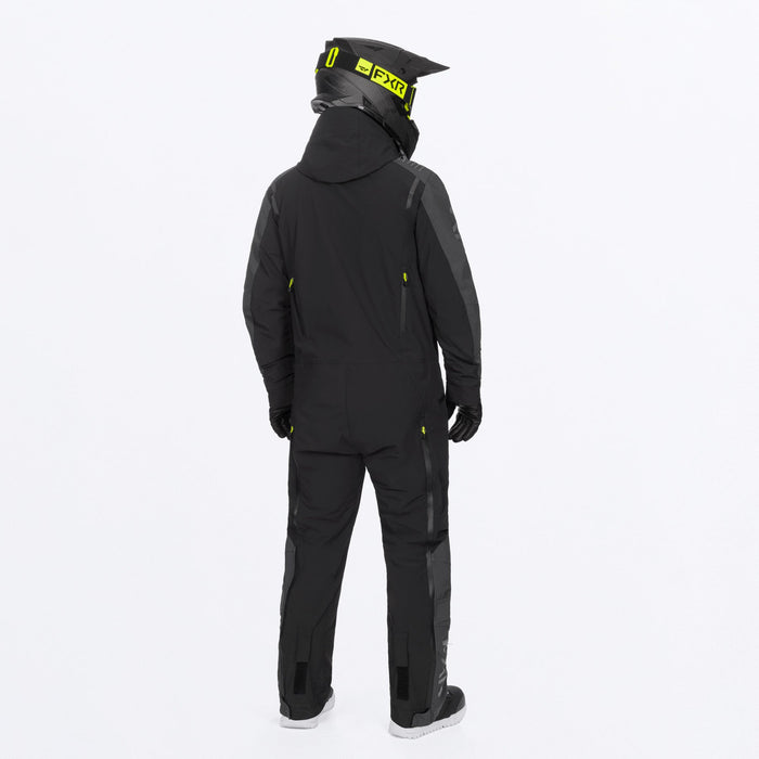 FXR VERTICAL MTX LITE MONOSUITS in Black/Asphalt/HiVis