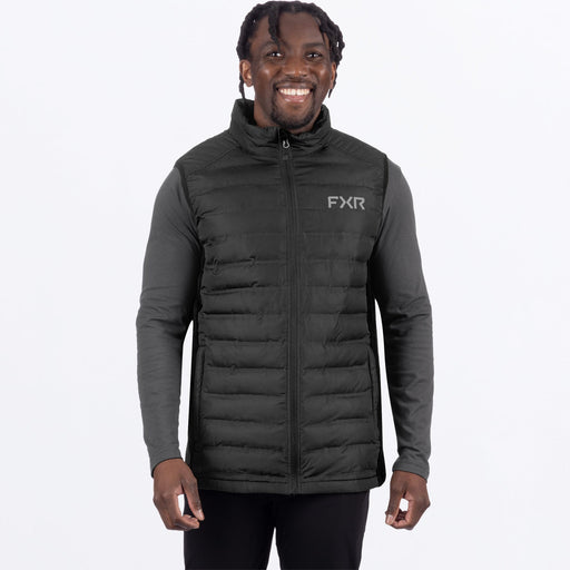FXR PODIUM HYBRID QUILTED VEST 2025 - Black