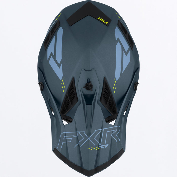 FXR HELIUM PRIME HELMET 2025 - Dark Steel/HiVis