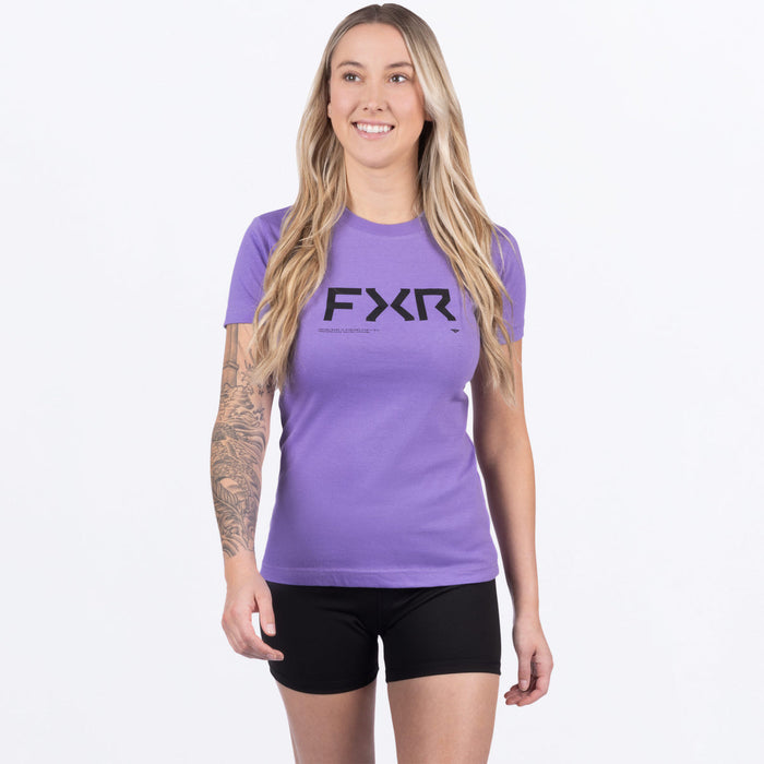 FXR HYDROGEN WOMEN'S PREMIUM T-SHIRT 2025 in Amethyst