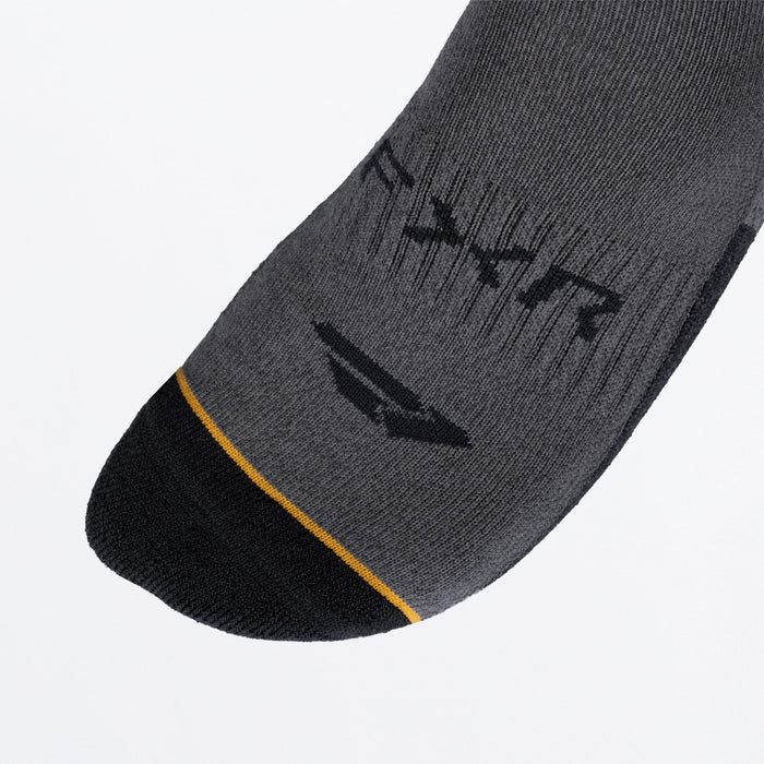 FXR BOOST PERFORMANCE SOCK (2 PACK) SNOW 2027 in Asphalt/Black