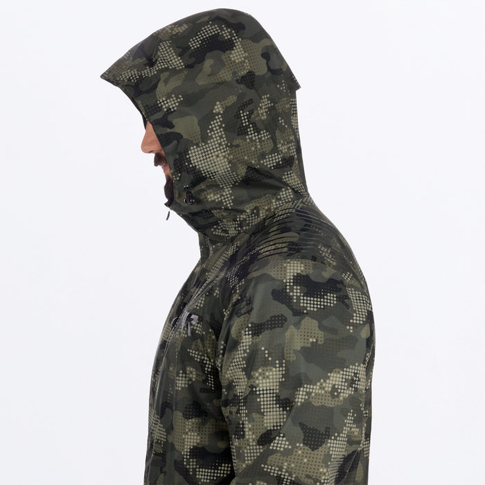 FXR ADVENTURE LITE TRI-LAMINATE JACKET in Army Drift Camo