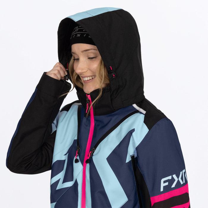 FXR COLD CROSS CX LITE MONOSUIT in Midnight/Maui/Razz