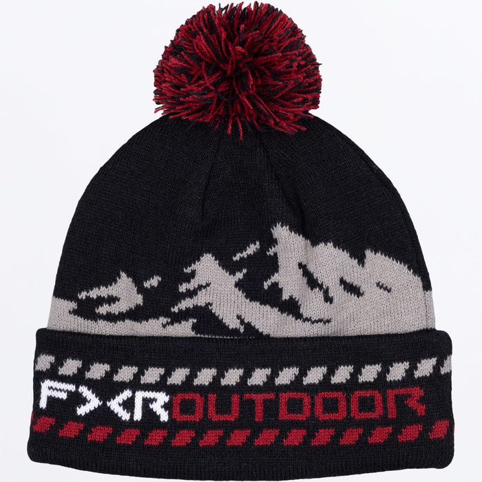 FXR MOUNTAIN BEANIE SNOW 2027 in Black/Oxblood