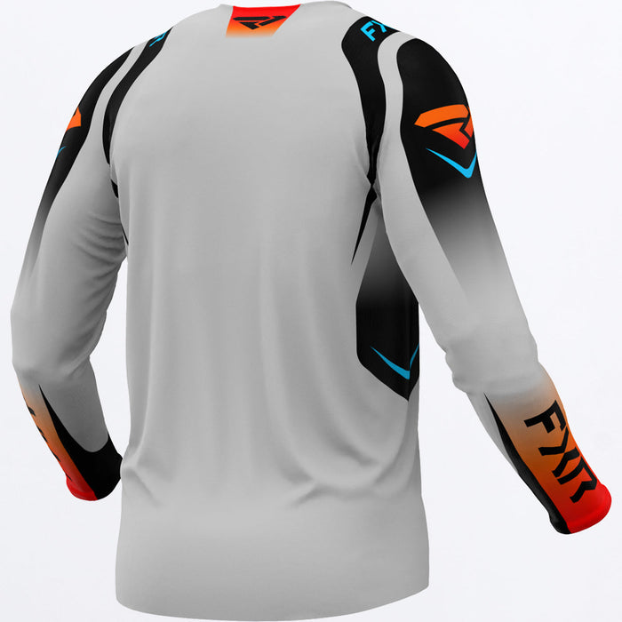 FXR CLUTCH PRO JERSEY 2025 in Grey/Sky/Orange