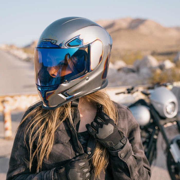 Icon Airframe Pro Reentry Helmet 2025 in Silver