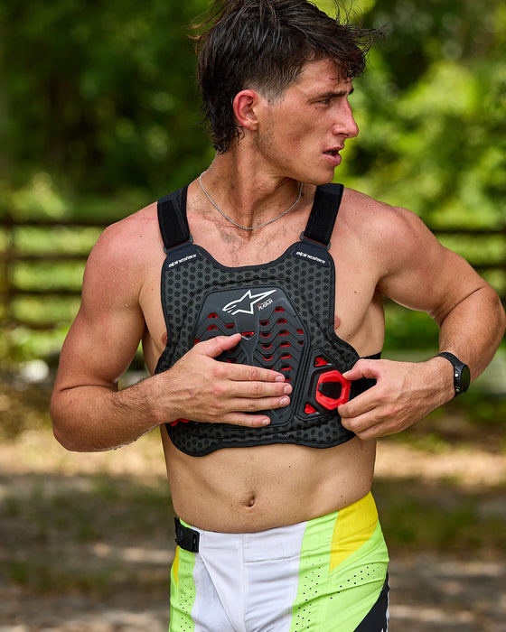 ALPINESTARS A-5 PLASMA CHEST PROTECTOR 2025 in Black/Red/White