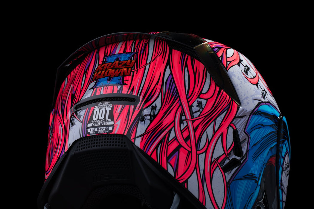 Icon Airframe Pro krazy Klown Helmet 2025 in Pink