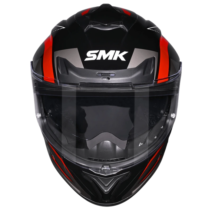 SMK Typhoon Azonix Helmet 2025 in Black/Grey/Red