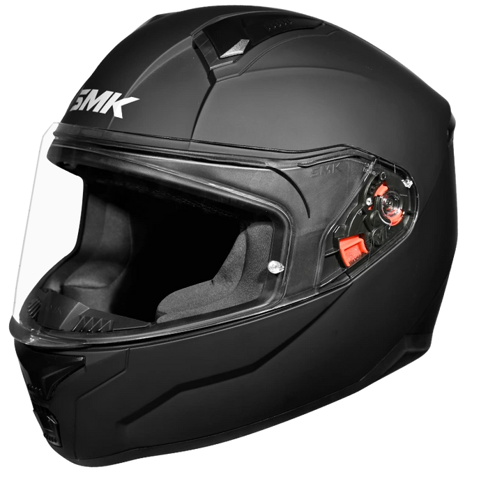 SMK Bionic Youth Solid Helmet 2025 in Matte Black