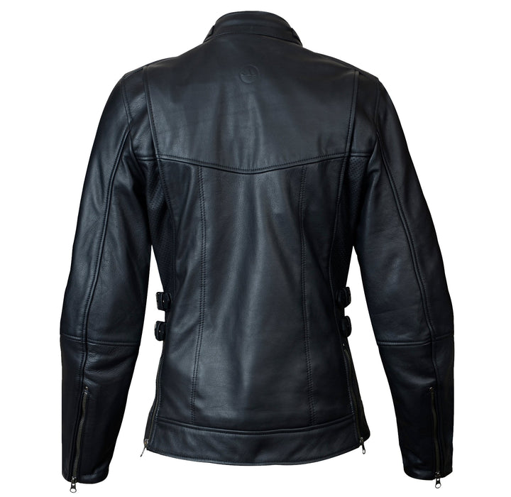 HELGRADE BERGEN WOMEN'S LEATHER JACKET in Black