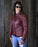 HELGRADE BERGEN WOMEN'S LEATHER JACKET in Oxblood