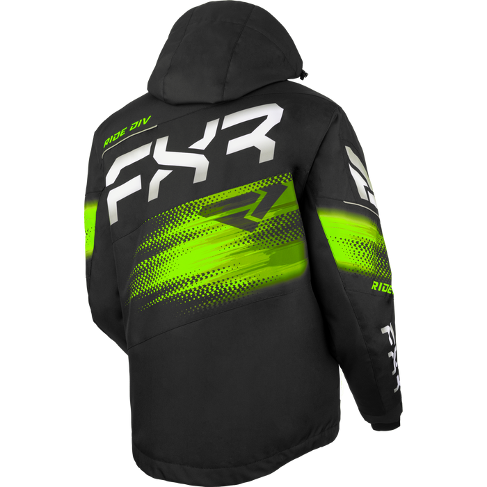 FXR Boost FX 2-in-1 Jacket in Black/Lime