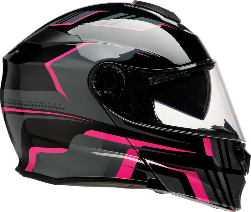 Z1R SOLARIS 2.0 MODULAR SLATER HELMET 2025 IN Black/Pink