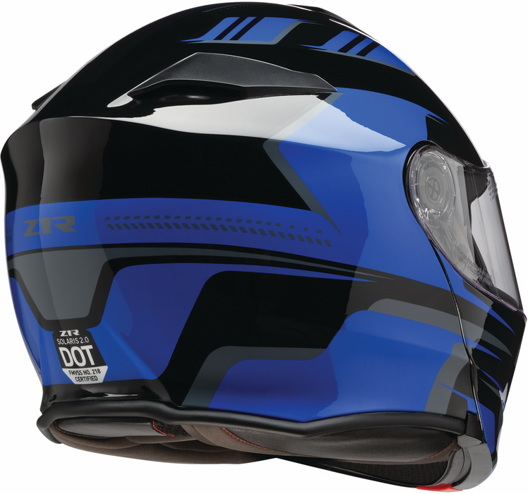 Z1R SOLARIS 2.0 MODULAR SLATER HELMET 2025 IN Black/Blue