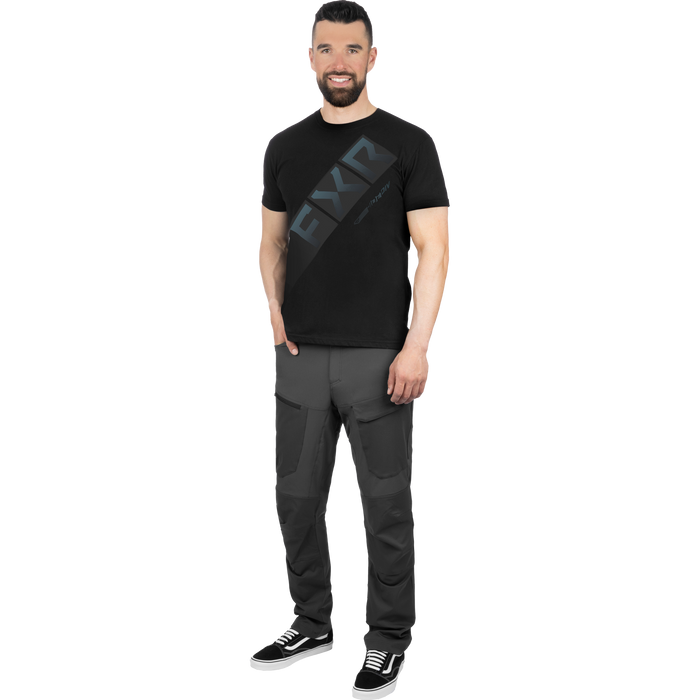 FXR CX Premium T-shirt in Black/Steel