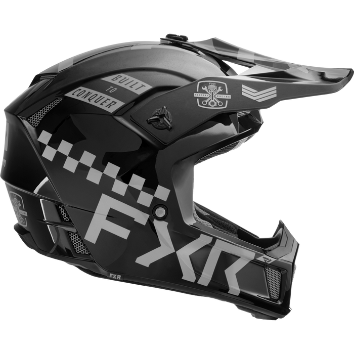 FXR Clutch Gladiator Helmet in Chrome
