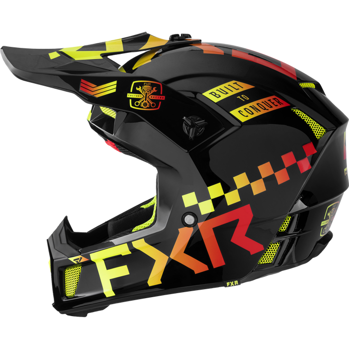 FXR Clutch Gladiator Helmet in Ignition