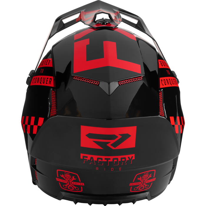 FXR Clutch Gladiator Helmet in Nuke Red