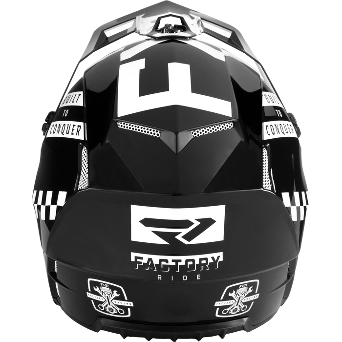 FXR Clutch Gladiator Helmet in Black/White