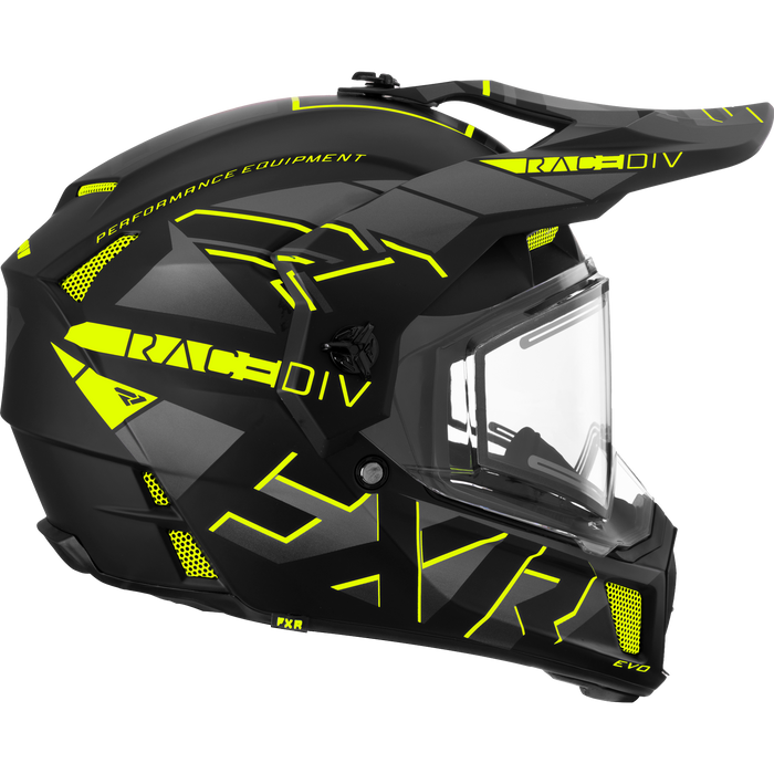 FXR Clutch X Evo Helmet in HiVis