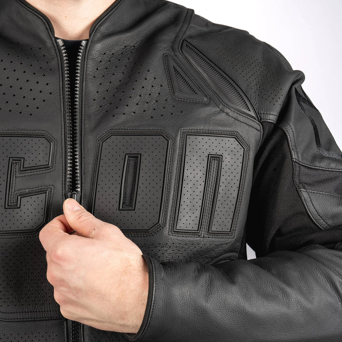 ICON CONTRA3™ RIZZ RIZZ™ LEATHER JACKETS 2026 in Stealth
