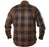 HELGRADE CORNELL MESH MOTO SHIRT in Brown