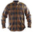 HELGRADE CORNELL MESH MOTO SHIRT in Brown
