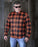 HELGRADE CORNELL MESH MOTO SHIRT in Orange