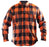 HELGRADE CORNELL MESH MOTO SHIRT in Orange
