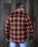 HELGRADE CORNELL MESH MOTO SHIRT in Orange