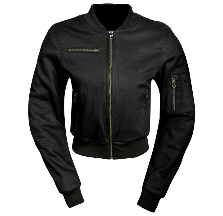 HELGRADE CRUZ WOMEN'S WAXED JACKET in Black