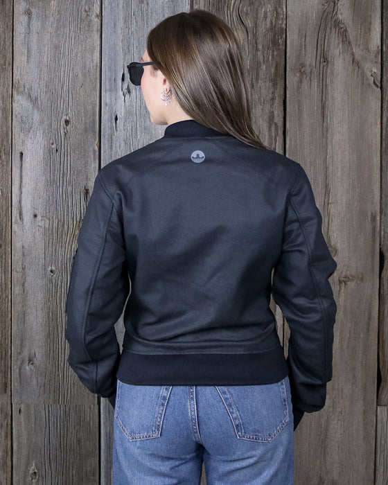 HELGRADE CRUZ WOMEN'S WAXED JACKET in Black