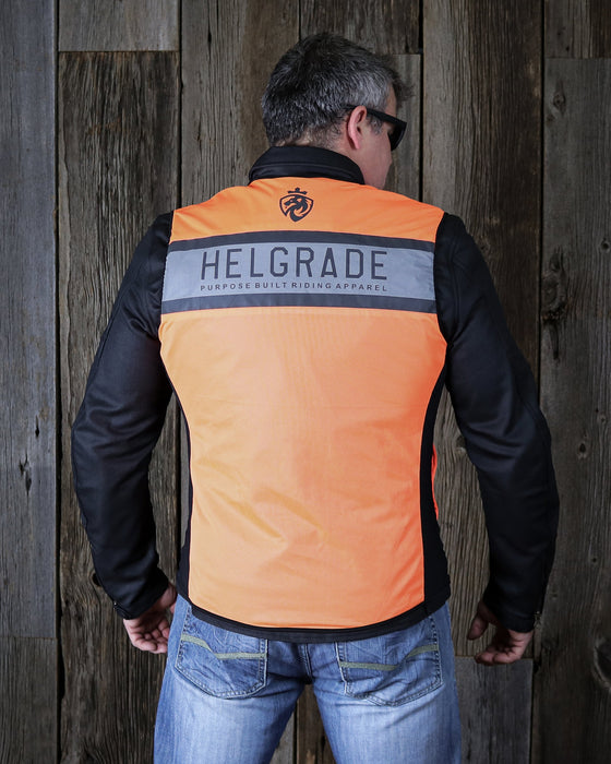 HELGRADE ELBA HI-VIZ VEST in Black