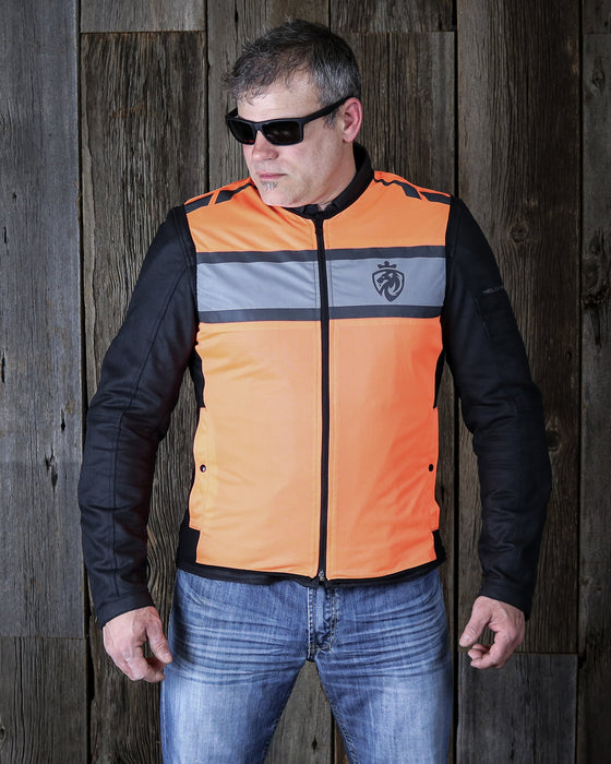 HELGRADE ELBA HI-VIZ VEST in Black