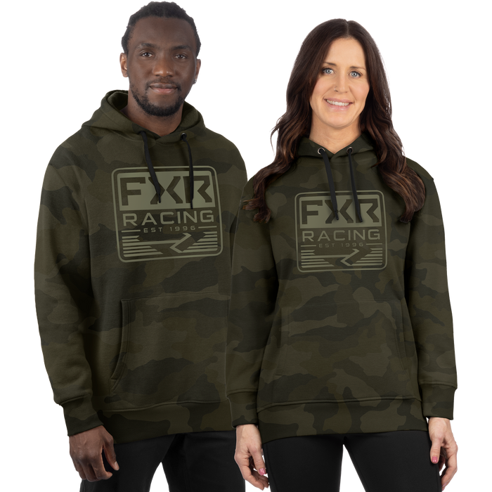 Unisex Emblem Cotton Pullover Hoodie