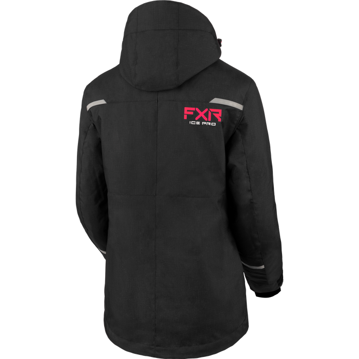 FXR Excursion Ice Pro Women's Jacket in Black Linen/Electric Pink