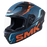 SMK Stellar Fury Helmet 2025 in Black/Blue/Orange