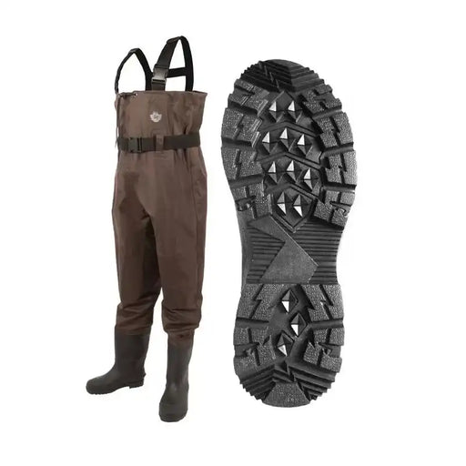 GREEN TRAIL CHEST WADER STREAMFEATHER - Cleated sole Brown