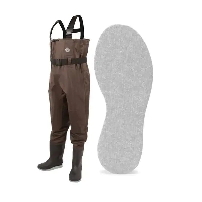 GREEN TRAIL CHEST WADER STREAMFEATHER - Felt sole Brown