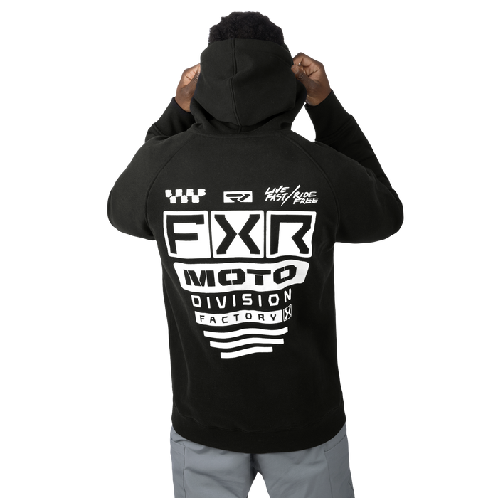 FXR Unisex Gladiator Hoodie in Black/White