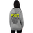 FXR Unisex Gladiator Hoodie in Grey Heather/Glow Stick