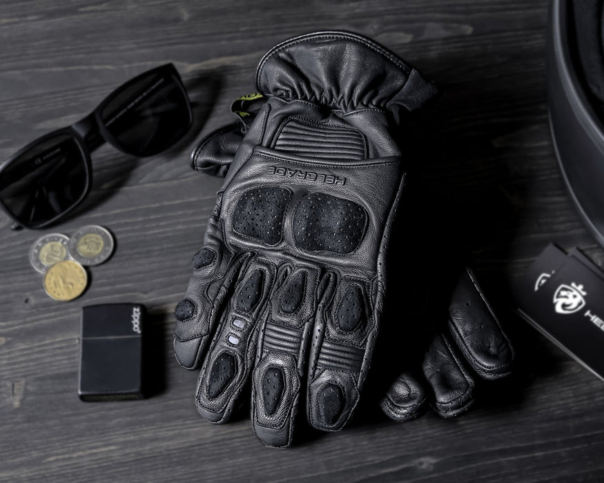 HARDY LEATHER GLOVE in Black