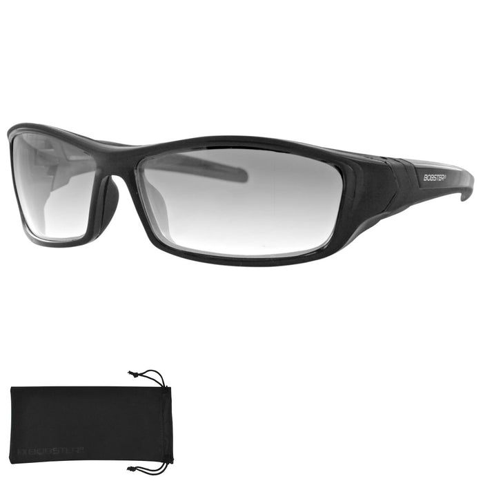 BOBSTER HOOLIGAN PHOTOCHROMIC SUNGLASSES in Gloss Black