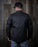 HELGRADE JAGGER WAXED OVERSHIRT in Black