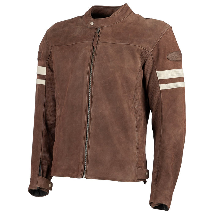 JOE ROCKET CLASSIC 92 LEATHER JACKET 2025 in Brown/White